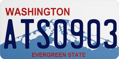 WA license plate ATS0903