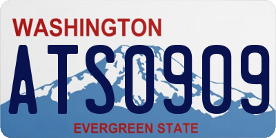 WA license plate ATS0909