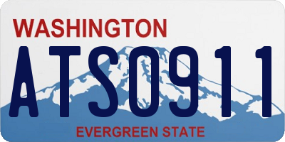 WA license plate ATS0911