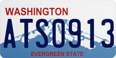 WA license plate ATS0913