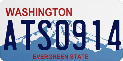 WA license plate ATS0914