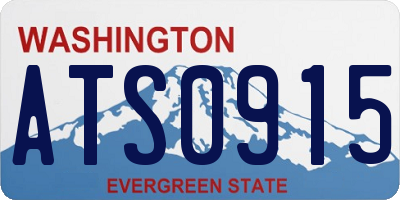 WA license plate ATS0915