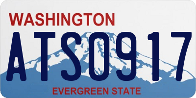 WA license plate ATS0917