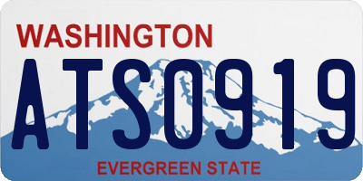 WA license plate ATS0919