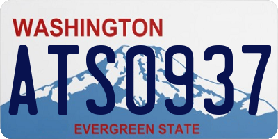 WA license plate ATS0937