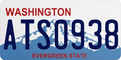 WA license plate ATS0938