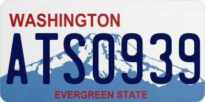 WA license plate ATS0939