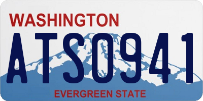 WA license plate ATS0941