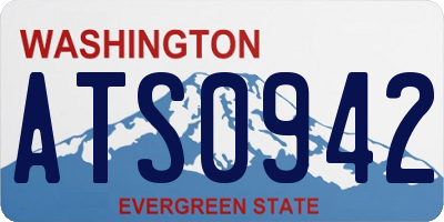 WA license plate ATS0942