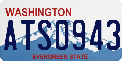 WA license plate ATS0943
