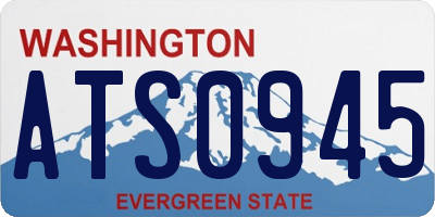 WA license plate ATS0945