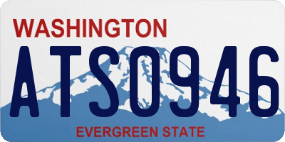 WA license plate ATS0946