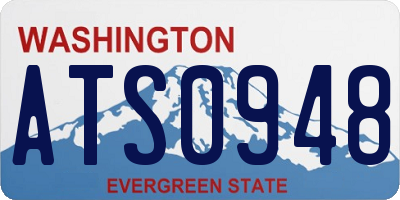 WA license plate ATS0948