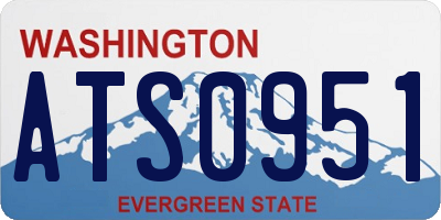 WA license plate ATS0951