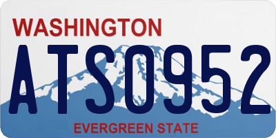 WA license plate ATS0952