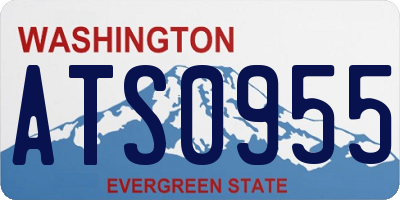 WA license plate ATS0955