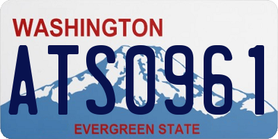 WA license plate ATS0961