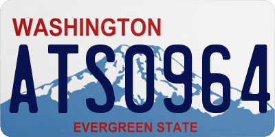 WA license plate ATS0964