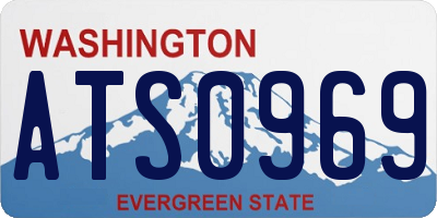WA license plate ATS0969