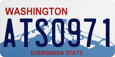 WA license plate ATS0971
