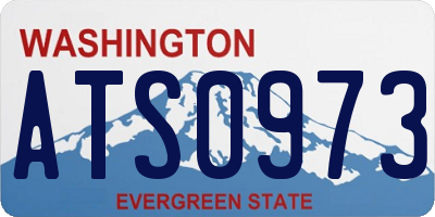 WA license plate ATS0973