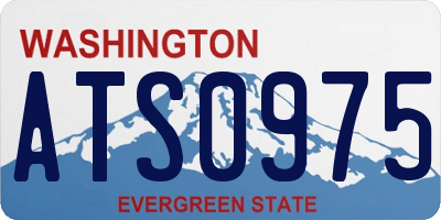 WA license plate ATS0975