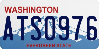 WA license plate ATS0976