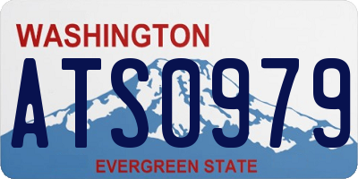 WA license plate ATS0979
