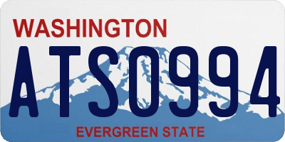 WA license plate ATS0994