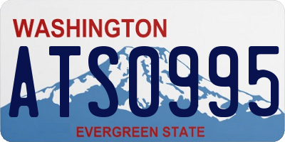 WA license plate ATS0995