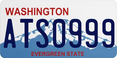 WA license plate ATS0999