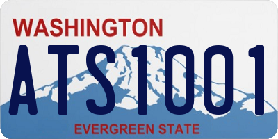 WA license plate ATS1001