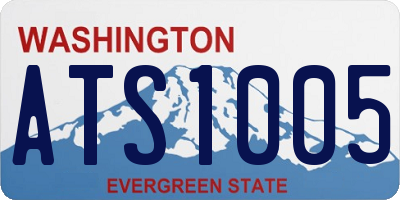 WA license plate ATS1005