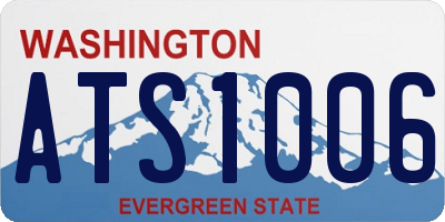WA license plate ATS1006