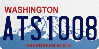 WA license plate ATS1008