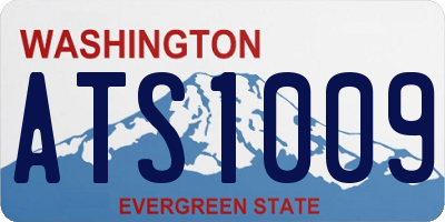 WA license plate ATS1009