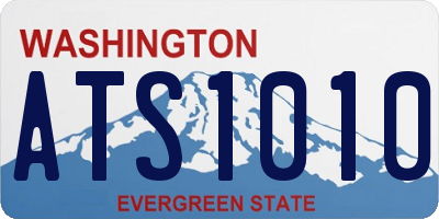 WA license plate ATS1010