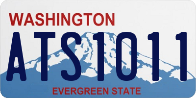 WA license plate ATS1011