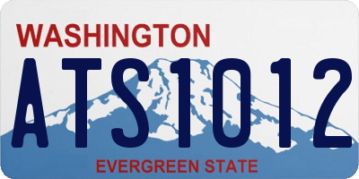 WA license plate ATS1012