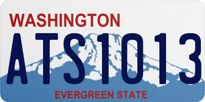 WA license plate ATS1013