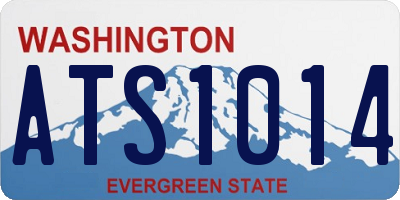 WA license plate ATS1014