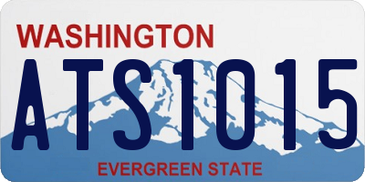 WA license plate ATS1015