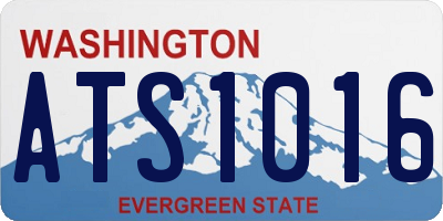 WA license plate ATS1016