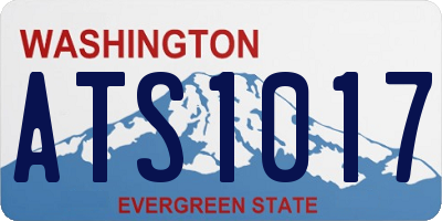 WA license plate ATS1017