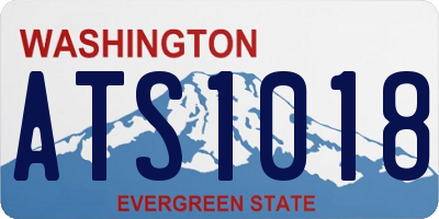 WA license plate ATS1018