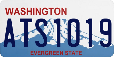 WA license plate ATS1019