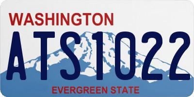 WA license plate ATS1022