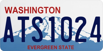 WA license plate ATS1024