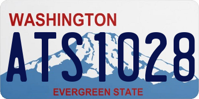 WA license plate ATS1028