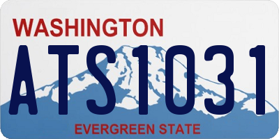 WA license plate ATS1031